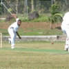 Fijian bowling to Samoan batsman