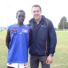 Coffs Harbour's Kaman Malou caught up with Carlton great Anthony Koutoufides while representing NSW/ACT at the AFL KickStart championships held in Coffs Harbour.