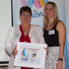 Jill Golland (QLYC) receiving WGIS Local Hero Award 2015-16 Yachting Victoria Awards Presentation