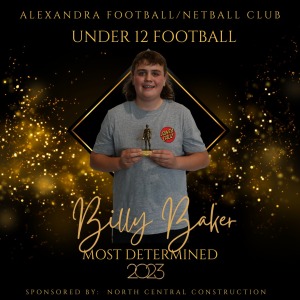 Under 12 Football Most Determined