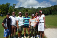 Team Samoa with Local Caddies 