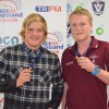Joint Under-18 Wilkinson medallists Jack Ginnane of Leongatha and Mitchell Membrey of Traralgon.